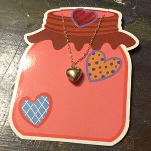 Gold heart Pendant Necklace